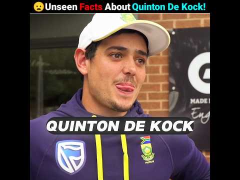 Top 3 Unseen Facts About Quinton De Kock..!! 😦