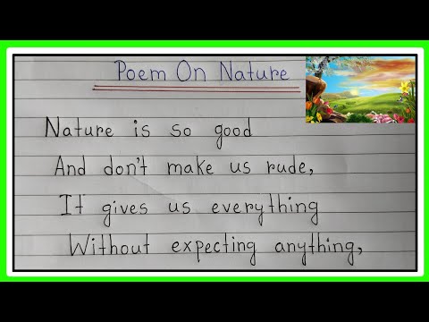 Poem On Nature | Self Composed Poem in English