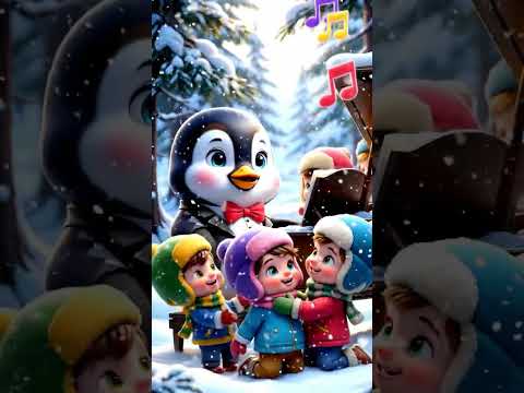 Snow Symphony by Penguin 🎹❄️🐧 #Shorts
