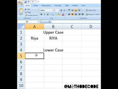 UPPER and LOWER functions in MS Excel. #exceltips #exceltutorial #exceltricks #excel #excelformula