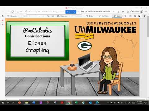 Conic Sections   Ellipses   Graphing