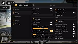 🌑 Eclipse Hub AOTR Script (UPD4) ✅ NO KEY ✅ Auto Raid ✅ Family Roller ✅ Mastery Farm