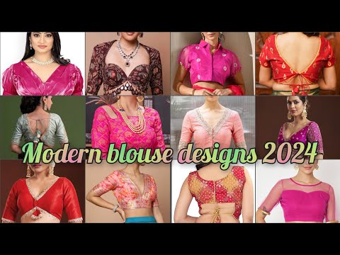 Modern blouse designs 2024#fashion #blouse collection #viralvideo #youtubevideos #blouse #trending 🔥