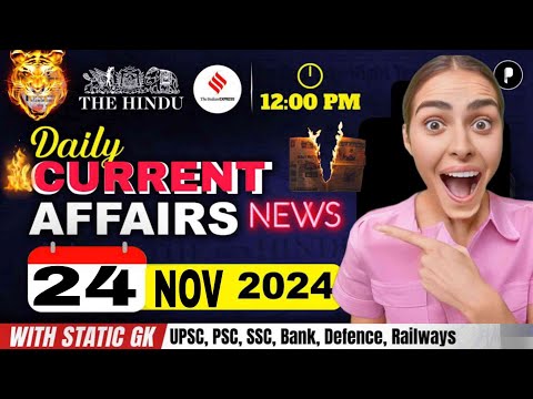 24 November 2024 Current Affairs | Today Current Affairs | Today ca #shorts #ytshorts