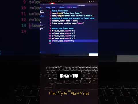 Day-18 Learning python from scratch #coding #tech #python #technology #trending #yt  #youtubeshorts