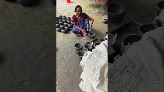 Clay Curd Pot Making #diy #claypot #short