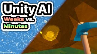 Unity AI Implemented Marching Cubes Digging in 20 Minutes