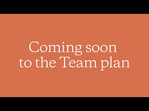 Coming soon to the Team plan on Claude.ai