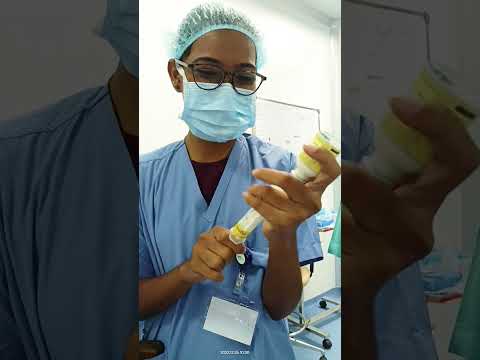 Loading propofol for the Anesthesia. Anesthesia technology student #anesthesiology