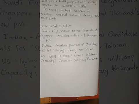 News headlines for School Assembly 05 September 2023