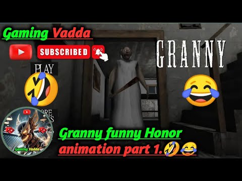 Granny funny Horror animation part 1.😂😱
