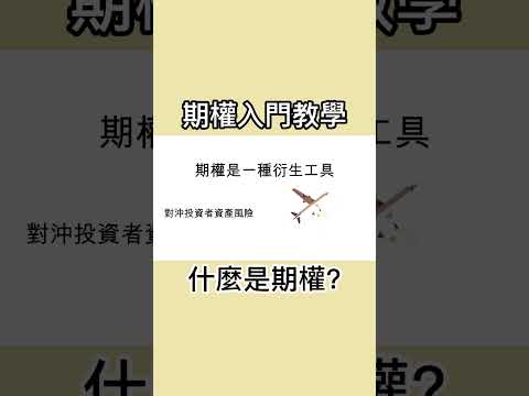 甚麼是期權?? #期權 #期權教學 #股票期權
