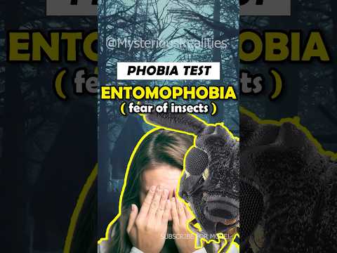 ENTOMOPHOBIA: DO YOU HAVE IT? #shorts #test #scary #phobia #fear #insects #subscribe