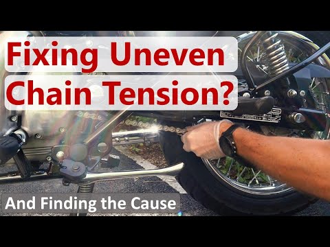 Fixing Uneven Chain Tension on a Motorcycle | Unexpected Cause