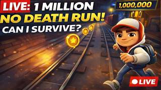 Subway Surfers LIVE: 1 Million No Death Run! Can I Survive? 😱🔥