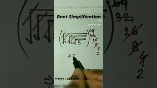 Root Simplification ❤️#simplificationtrick #mathsshort #mathstheseries #mathstrick