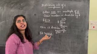 Divisibility rule of 8 | Division | mathematics | learn more | maths tips and tricks