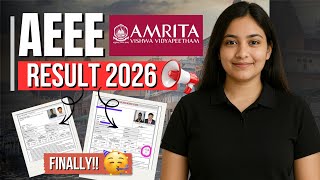 aeee result 2026 | amrita aeee result 2026 | how to check aeee result 2026