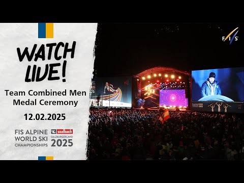 LIVE | Saalbach (AUT) - TC Men - Medal Ceremony | FIS World Alpine Ski Championships 2025