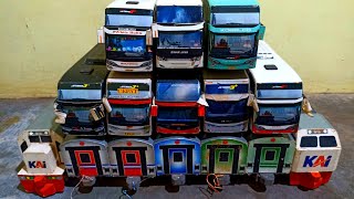 Miniature locomotive train carriage cc201 cc206 cargo carriage Sinar Jaya bus efficiency fast bus