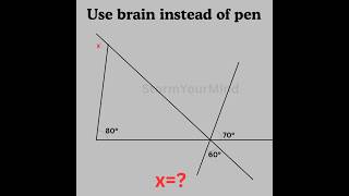 Basic mathematics Triangle problem algebra tricky problem #mathteacher #mathlover #mathfun #algebra
