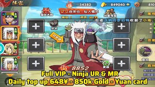 New Game Naruto RPG Private Server - Daily top up 648¥ - 850k gold - Yuan card