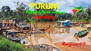 PURUNI BIGGEST GOLD MINING LANDING IN GUYANA.