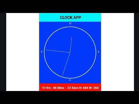 Clock App Developed