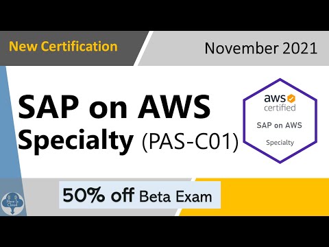 New Cert - SAP on AWS Specialty Certification