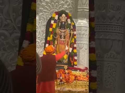 Ramlala first arti after प्राण प्रतिष्ठा"अयोध्या #प्राण प्रतिष्ठा"#ramalala #ayodhyarammandir#ram
