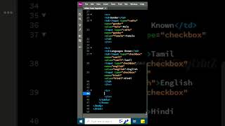 HTML Form Tags | Login Form #htmltutorialforbeginners #htmlcourse #htmltutorial #html #htmlintamil