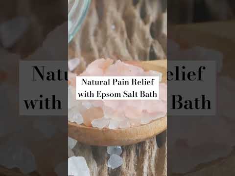 Natural Pain Relief with Epsom Salt Bath | #naturalpainrelief #painrelief #epsomsalt