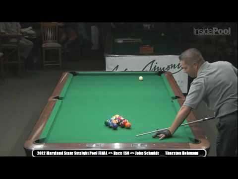 John Schmidt kick-carom shot!! Slo-mo's amazing