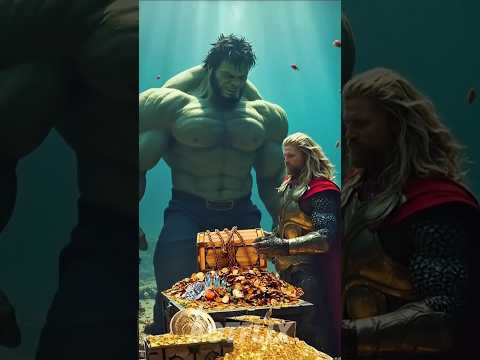 Hulk & Thor’s EPIC Treasure Hunt! Giant Shark Battle Underwater! 🦈💥