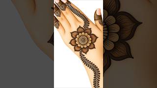 very beautiful back hand mehndi design| mehndi designs #shorts