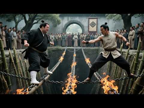 Japanese samurai set up a ring for a competition, and the kung fu boy came to fight!