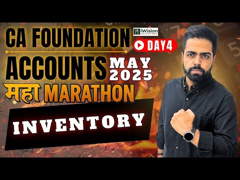 Inventory - One Shot - CA Foundation Accounts Marathon | CA Foundation by iWision
