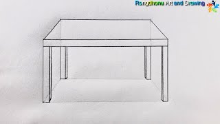 How to draw a Table | Creative Drawing | Technique