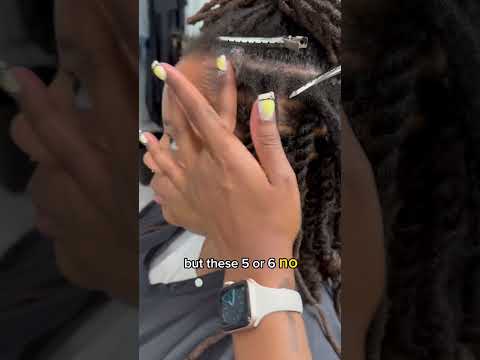 1st attempt at a loc bob😬  #locs #2strandtwist #hair #naturalhair #braids #locstyles  #tutorial