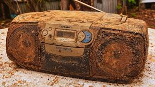 Millions Electronics Repair Technician Will Be Amazed! Vintage 1982's SHARP Radio AM/FM Restoration