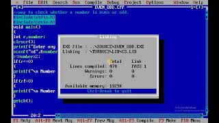 C Program for even or odd