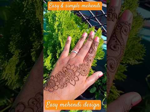 Easy Mehendi ideas✨#youtubeshorts#shortsfeed#ytshortsindia#mehendidesign#easymehndidesign#mehendiart