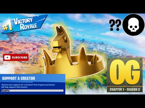 Fortnite OG | High Kill Win Gameplay | Controller Player | Creator Code: Cloakified (1080p Open)