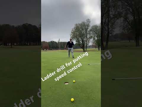 Simple putting drill to develop you touch on the greens before you play. #golf #putting