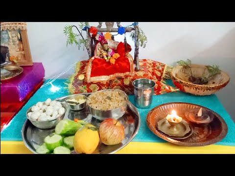 Krishna Janmashtami 2020 Decoration at Home | Janmashtami Puja Room Decoration