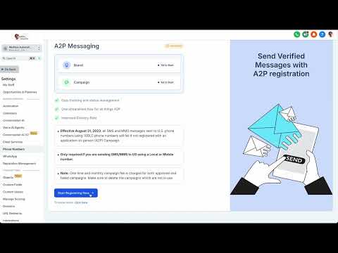Setting up your phone number in Go High Level pt.1