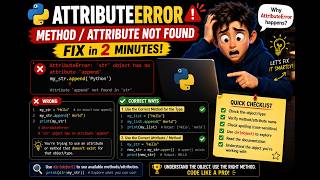 Python AttributeError Solution | Debug Object Methods & Attributes Instantly! 🚀