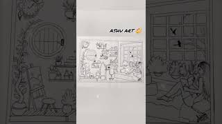 Study & 🎨art lover drawing #drawingstudy @its my drawing #shorts