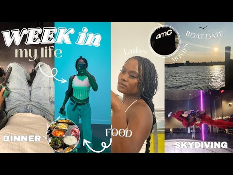 NYC VLOG VISUAL DAIRY: WEEK IN MY LIFE  I Indoor skydiving + bf birthday + dinner in city and more