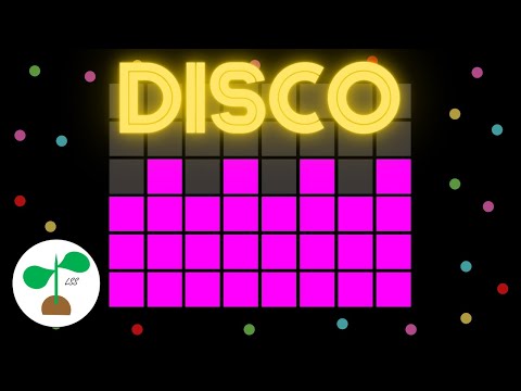 Baby Sensory Video | Disco | High Contrast Animation with fun music.